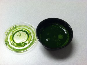 Shot o' wheat grass