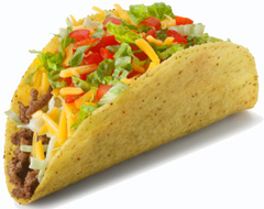 Representation of a single taco